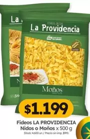 La providencia - Fideos Nidos o Moños