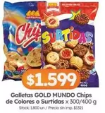 Gold Mundo - Chips de Colores o Surtidas