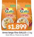 Gallo - Arroz largo fino x 1 kg