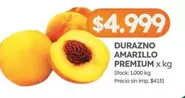 Premium - DURAZNO AMARILLO PREMIUM x kg