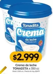 Tonadita - Crema de leche