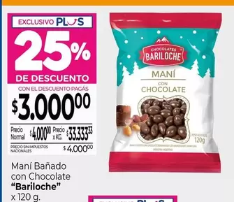 Bariloche - Maní Bañado con Chocolate