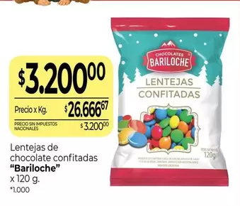 Bariloche - Lentejas de chocolate confitadas