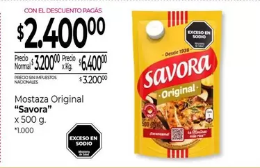 Savora - Mostaza Original