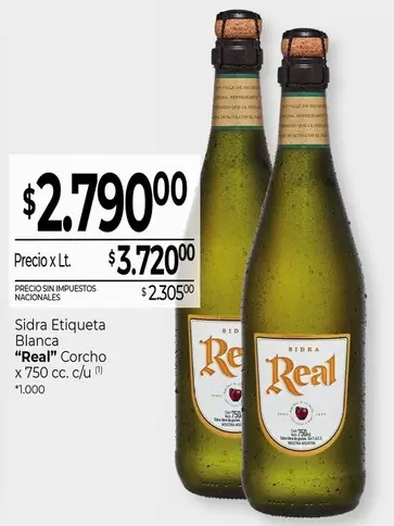 Real - Sidra Etiqueta Blanca