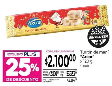 Arcor - Turrón de maní