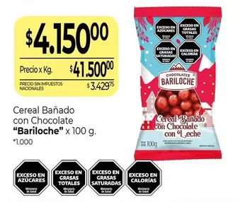 Bariloche - Cereal Bañado con Chocolate