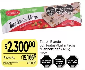 Cannettine - Turrón Blando