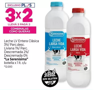 La Serenísima - Leche LV Entera Clásica