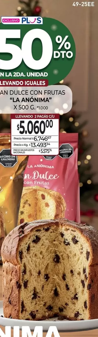 X$ - AN DULCE CON FRUTAS