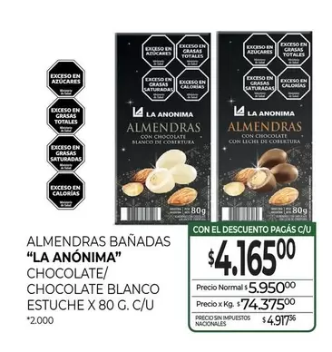 La Anónima - ALMENDRAS BAÑADAS