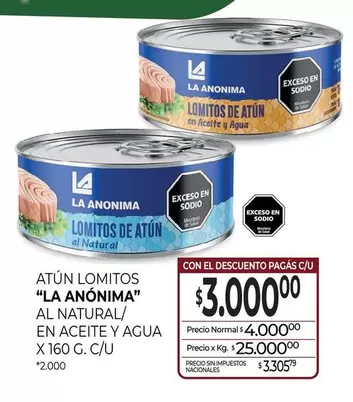 La Anónima - ATÚN LOMITOS