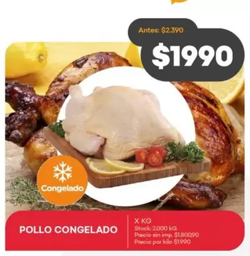 X$ - POLLO CONGELADO