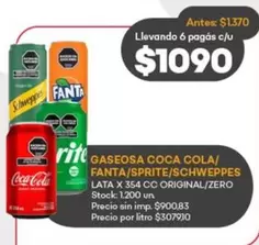 Fanta - COCA COLA/FANTA/SPRITE/SCHWEPPES