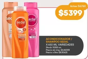Sedal - ACONDICIONADOR/ SHAMPOO