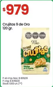 9 de oro - Crujitas