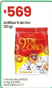 9 de oro - Anillitos