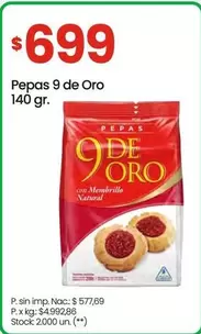 9 de oro - Pepas 9 de Oro