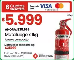 X$ - Matafuego x 1kg