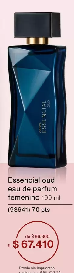 Natura - oud eau de parfum femenino 100 mi (93641)