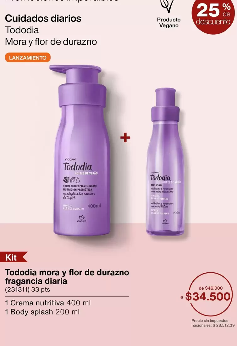 Mora - y flor de durazno