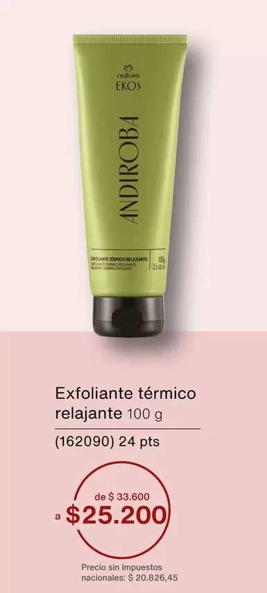 Natura - Exfoliante térmico relajante 100 g