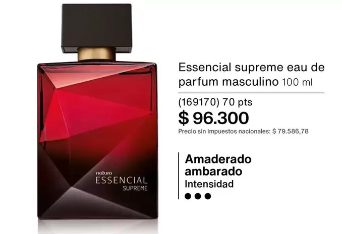 Natura - Essencial supreme eau de parfum masculino 100 ml
