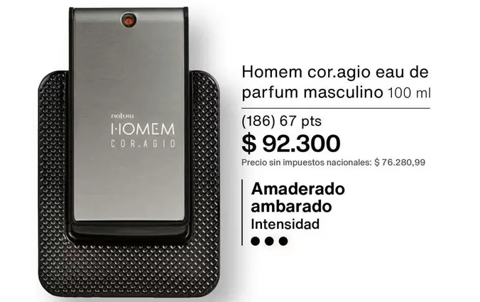 cor.agio eau de parfum masculino 100 ml