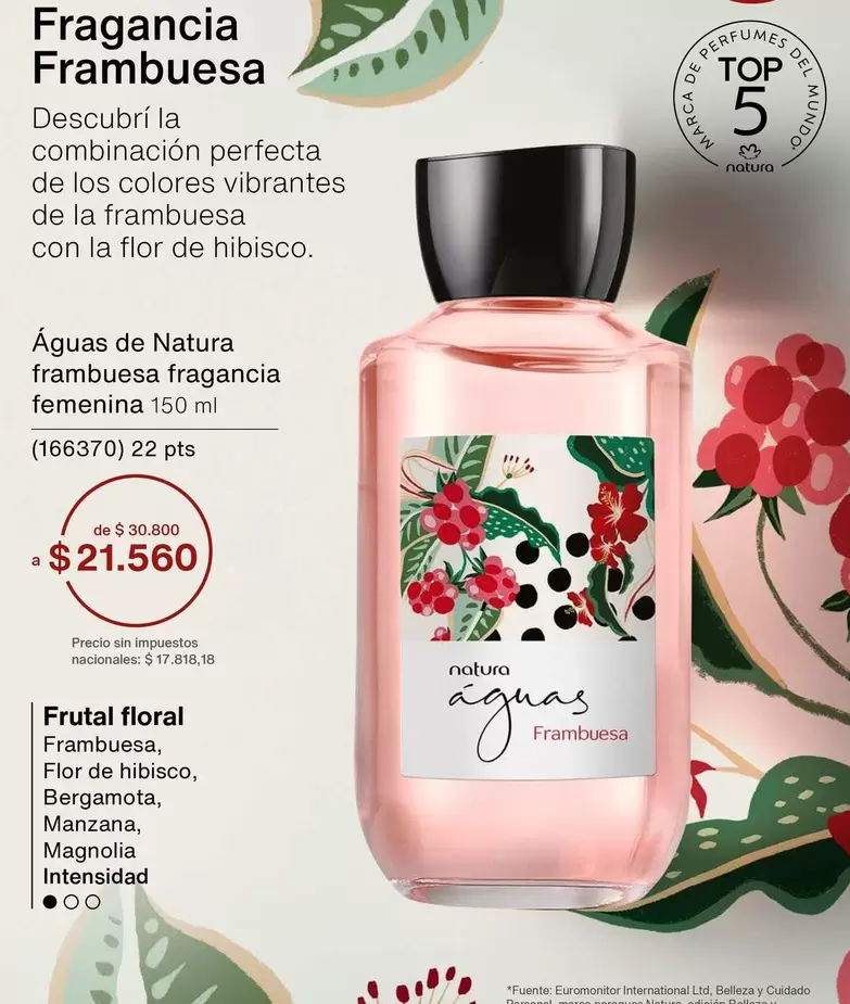 Natura - Frambuesa fragancia femenina