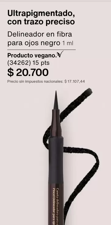 Negro - Delineador en fibra para ojos negro