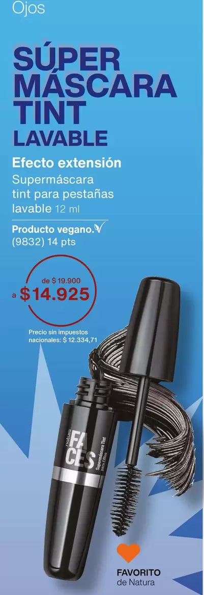 Efecto - MÁSCARA TINT LAVABLE