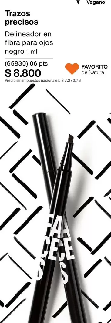 Negro - Delineador en fibra para ojos negro 1