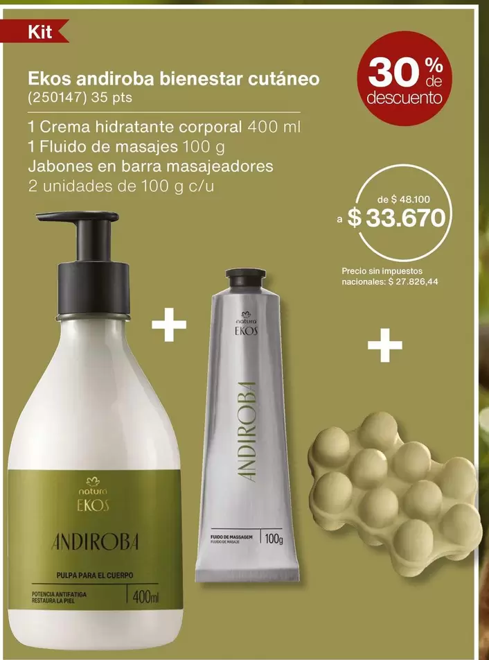 Natura - Ekos andiroba bienestar cutáneo