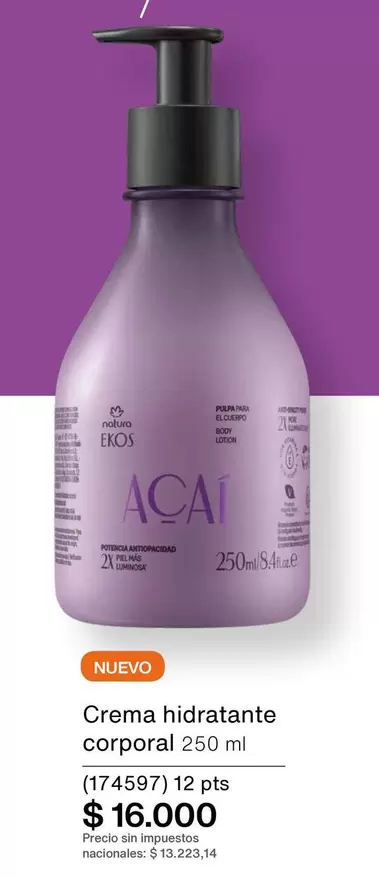 Natura - Crema hidratante corporal