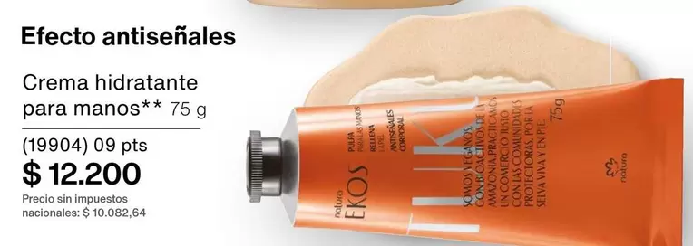 Efecto - Crema hidratante para manos** 75 g