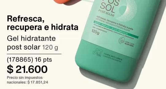 Sol - Gel hidratante post solar 120 g