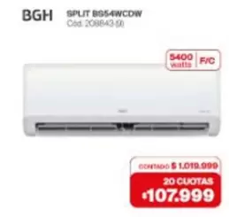 BGH - SPLIT BS54WCDW