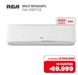 RCA - SPLIT RP2600FC Cód.208273