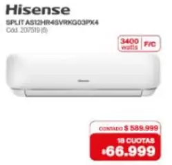 Hisense - SPLIT AS12HR4SVRKG03PX4