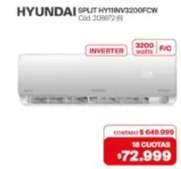 Hyundai - SPLIT HY11INV3200FCW