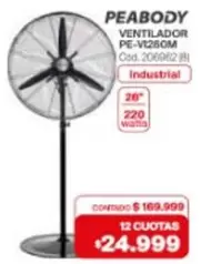Peabody - VENTILADOR PE-V1250M