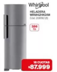 Whirlpool - HELADERA WRM42HKDIM