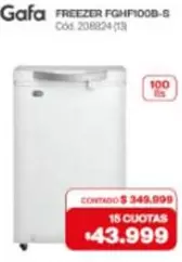 Gafa - FREEZER FGHF100B-S