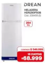 Drean - HELADERA HDR280F508