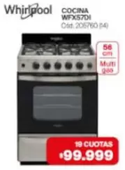 Whirlpool - COCINA WFX57DI