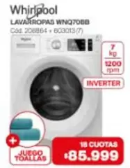 Whirlpool - LAVARROPAS WNQ7088