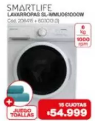 Smartlife - LAVARROPAS SL-WMU061000W