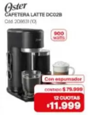 Oster - CAFETERA LATTE DC028