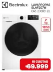 Electrolux - LAVARROPAS ELAF207W