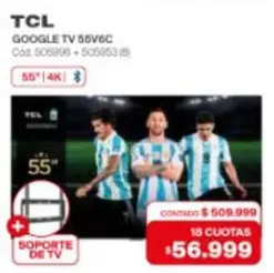 TCL - GOOGLE TV 55V6C